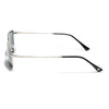 Malana | Black Rectangle Sunglasses | Silver Frame - MG7739