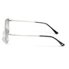 Malana | Blue & Clear Rectangle Sunglasses | Silver Frame - MG7740