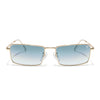 Malana | Grey & Clear Rectangle Sunglasses | Golden Frame - MG7741