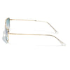 Malana | Grey & Clear Rectangle Sunglasses | Golden Frame - MG7741