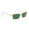 Malana | Green Rectangle Sunglasses Olive Lens | Golden Frame - MG7742