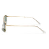Malana | Green Rectangle Sunglasses Olive Lens | Golden Frame - MG7742