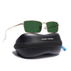 Malana | Green Rectangle Sunglasses Olive Lens | Golden Frame - MG7742