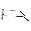 Malana | Black Oval Sunglasses | Silver Frame - MG7626