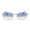 Malana | Blue & Clear Oval Sunglasses | Silver Frame - MG7627