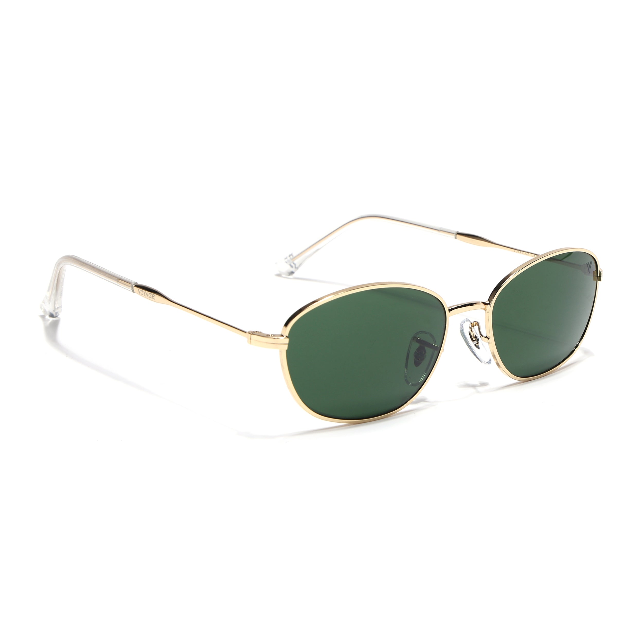 Malana | Green Oval Sunglasses | Golden Frame - MG7628