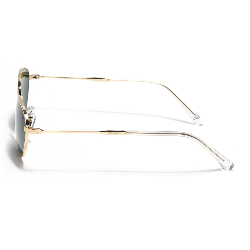 Malana | Green Oval Sunglasses | Golden Frame - MG7628