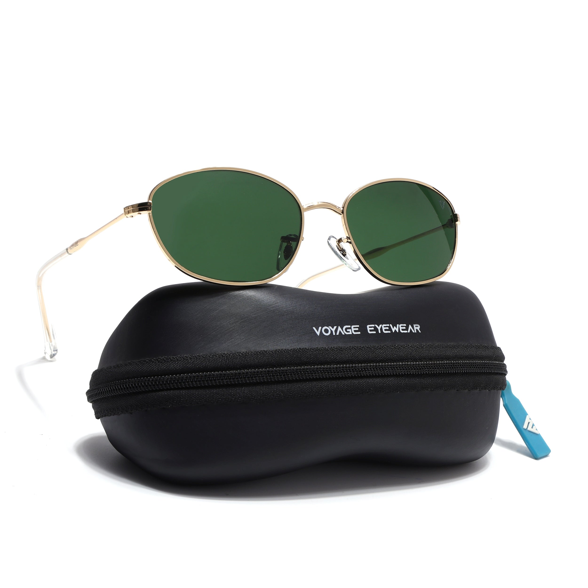 Malana | Green Oval Sunglasses | Golden Frame - MG7628