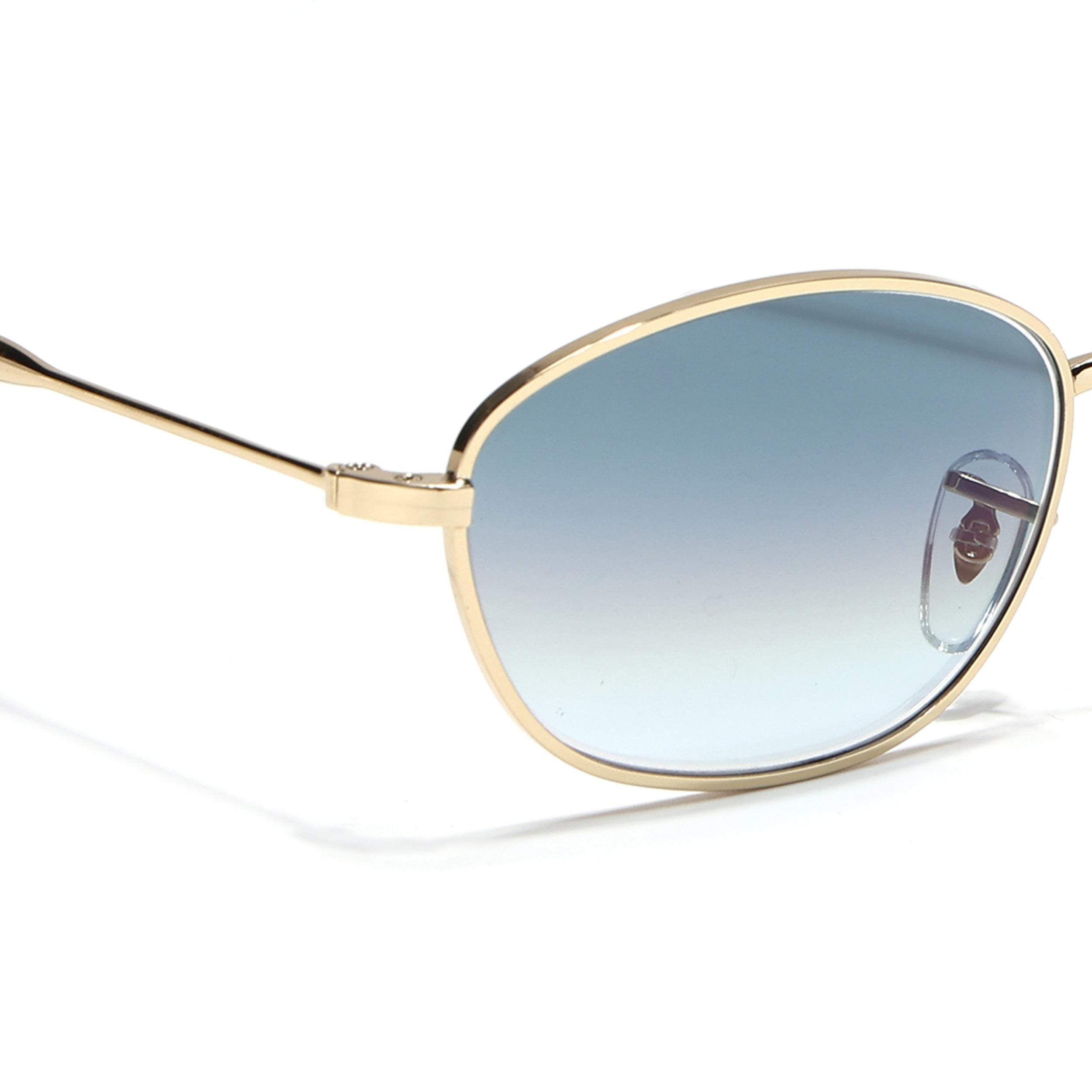 Malana | Grey & Clear Oval Sunglasses | Golden Frame - MG7629