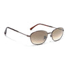Malana |  Brown & Clear Oval Sunglasses | Brown Frame - MG7630