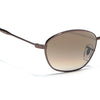 Malana |  Brown & Clear Oval Sunglasses | Brown Frame - MG7630
