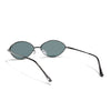 Malana | Black Oval Sunglasses | Grey Frame - MG7744