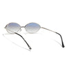 Malana | Blue & Clear Oval Sunglasses | Silver Frame - MG7746