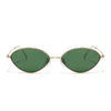 Malana | Green Oval Sunglasses | Golden Frame - MG7748