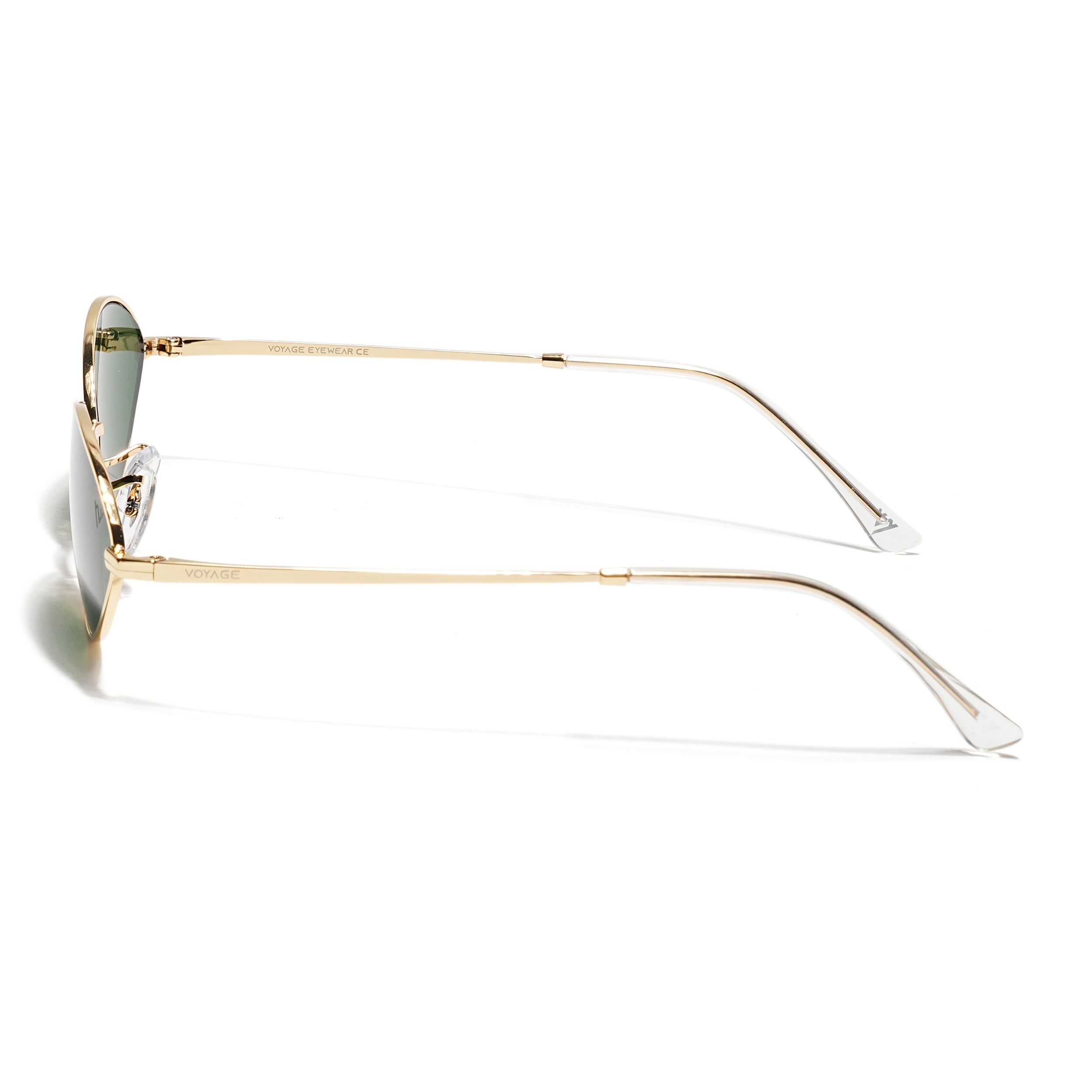 Malana | Green Oval Sunglasses | Golden Frame - MG7748