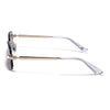 Rimless Sunglasses (Pink & Clear Lens | Golden Frame - EXMG9237)
