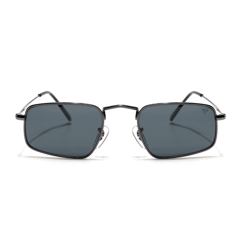 Malana | Black Rectangle Sunglasses | Grey Frame - MG7553