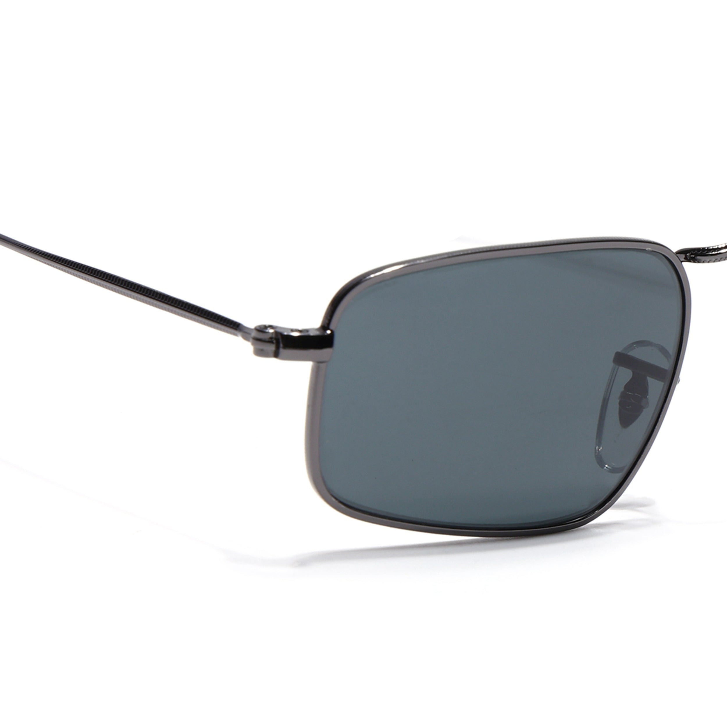 Rectangle Sunglasses for Men & Women (Black Lens | Grey Frame - MG7553)