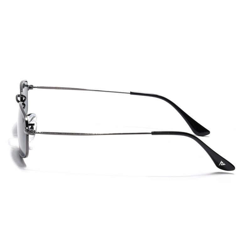 Malana | Black Rectangle Sunglasses | Grey Frame - MG7553