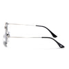 Malana | Black Rectangle Sunglasses | Silver Frame - MG7554