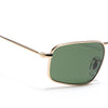 Malana | Olive Rectangle Sunglasses | Golden Frame - MG7557