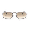 Malana |  Brown & Clear Rectangle Sunglasses| Brown Frame - MG7558