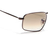 Malana |  Brown & Clear Rectangle Sunglasses| Brown Frame - MG7558