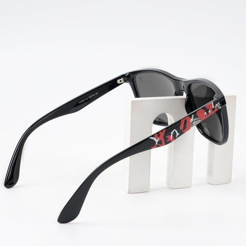 Square Polarized Sunglasses (Black Lens | Black Frame - PMG4815)