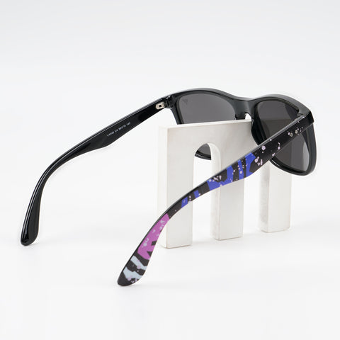 Square Polarized Sunglasses (Black Lens | Black Frame - PMG4816)