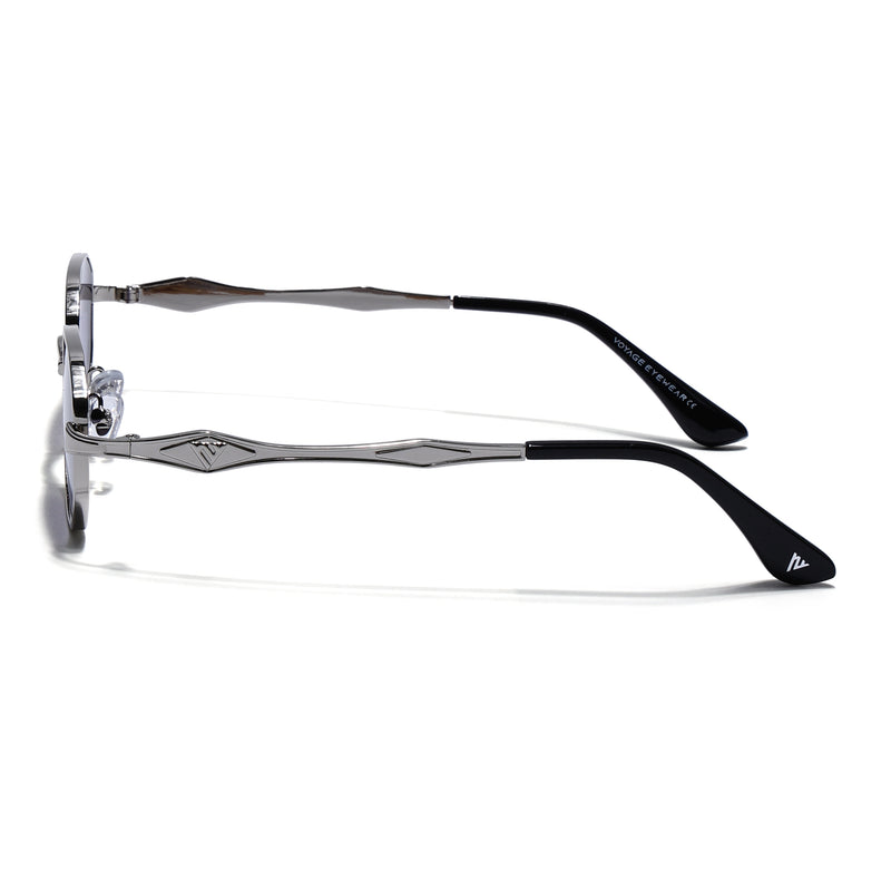 Monarch | Grey Hexagonal Sunglasses | Silver Frame - MG7827