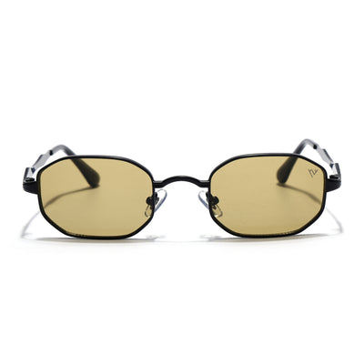 Monarch | Olive Hexagonal Sunglasses | Black Frame - MG7829