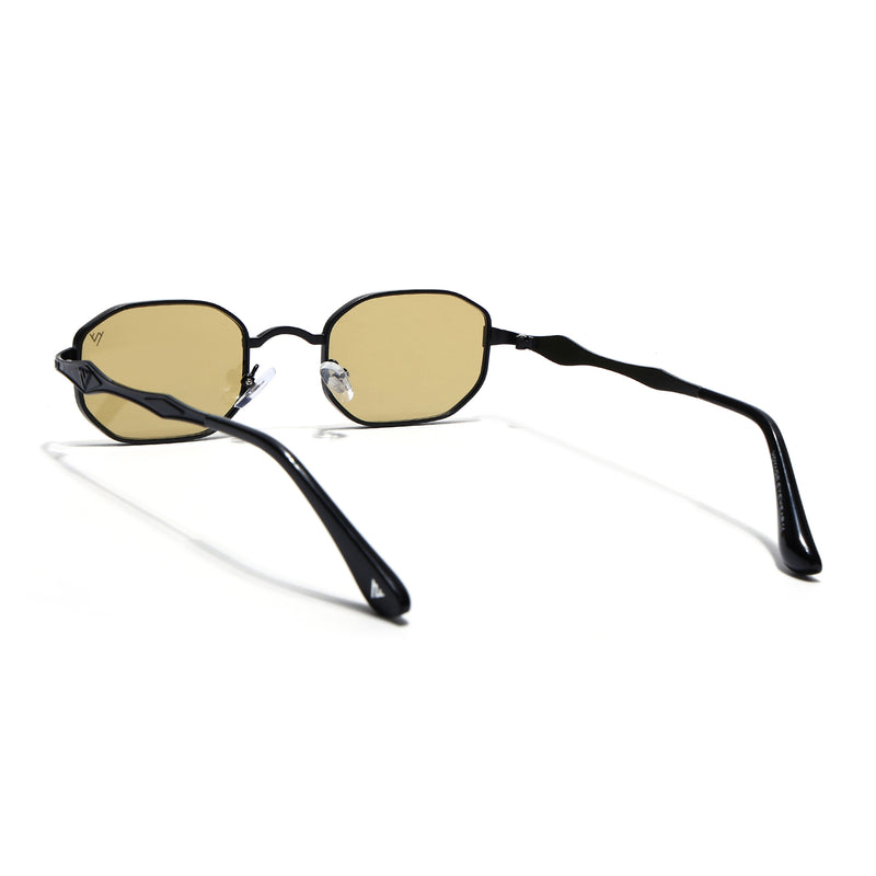 Monarch | Olive Hexagonal Sunglasses | Black Frame - MG7829