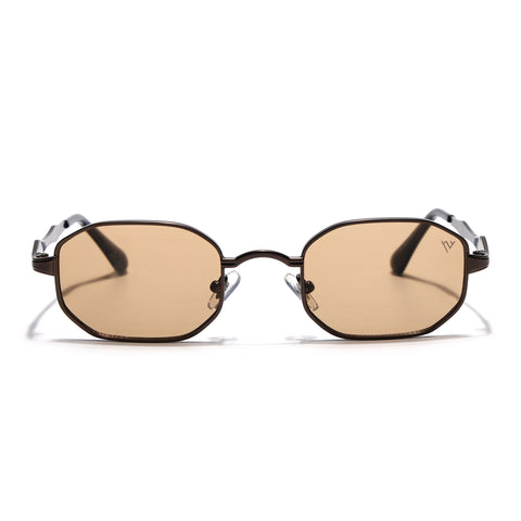 Monarch | Brown Hexagonal Sunglasses | Brown Frame - MG7830
