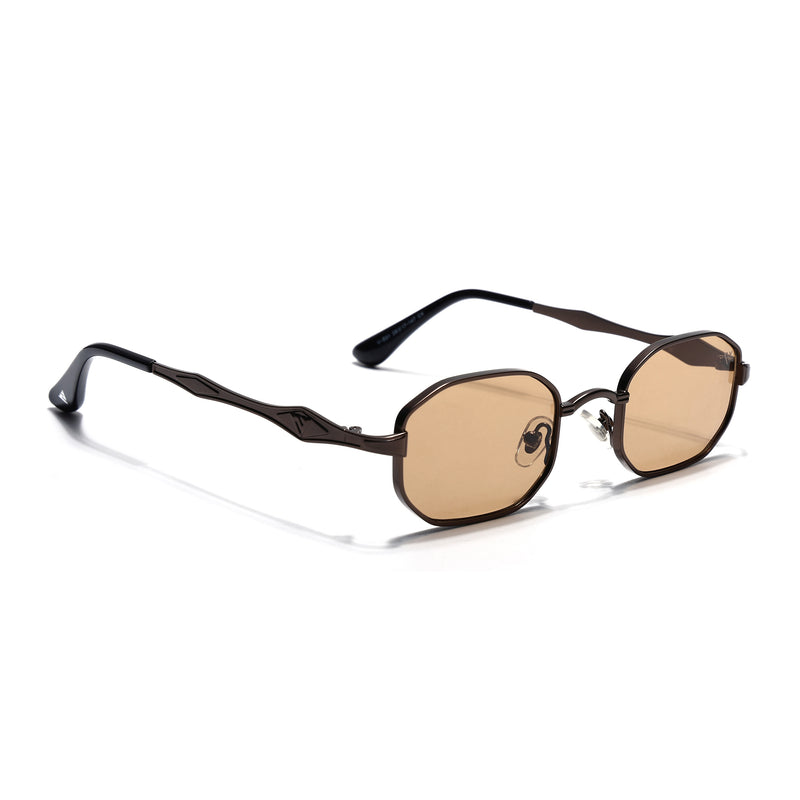 Monarch | Brown Hexagonal Sunglasses | Brown Frame - MG7830