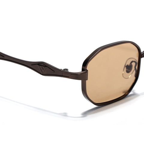 Monarch | Brown Hexagonal Sunglasses | Brown Frame - MG7830