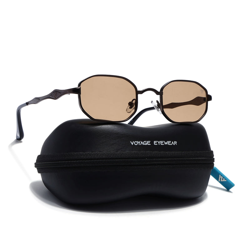 Monarch | Brown Hexagonal Sunglasses | Brown Frame - MG7830