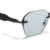 Hawk | Smoke black Rimless Sunglasses | Gun Metal Frame - MG9127
