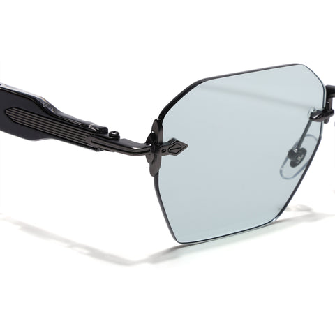 Hawk | Smoke black Rimless Sunglasses | Gun Metal Frame - MG9127