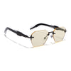 Hawk | Yellow Rimless Sunglasses | Gun Metal Frame - MG9129