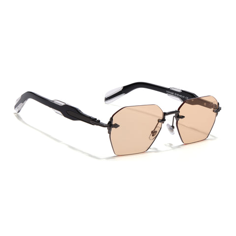 Hawk | Orange Rimless Sunglasses | Gun Metal Frame - MG9130
