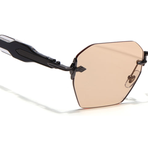Hawk | Orange Rimless Sunglasses | Gun Metal Frame - MG9130