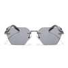 Hawk | Black Rimless Sunglasses | Silver Frame - MG9131