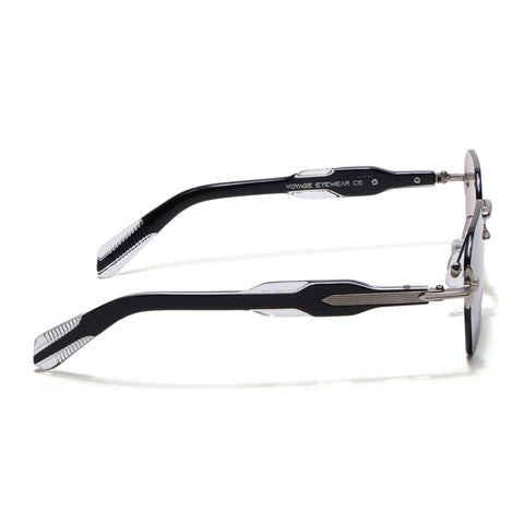 Hawk | Black Rimless Sunglasses | Silver Frame - MG9131