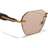 Hawk | Brown Rimless Sunglasses | Golden Frame - MG9132