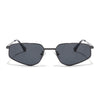 Claw | Black Rectangle Polarized Sunglasses | Gunmetal Grey Frame - PMG7643)