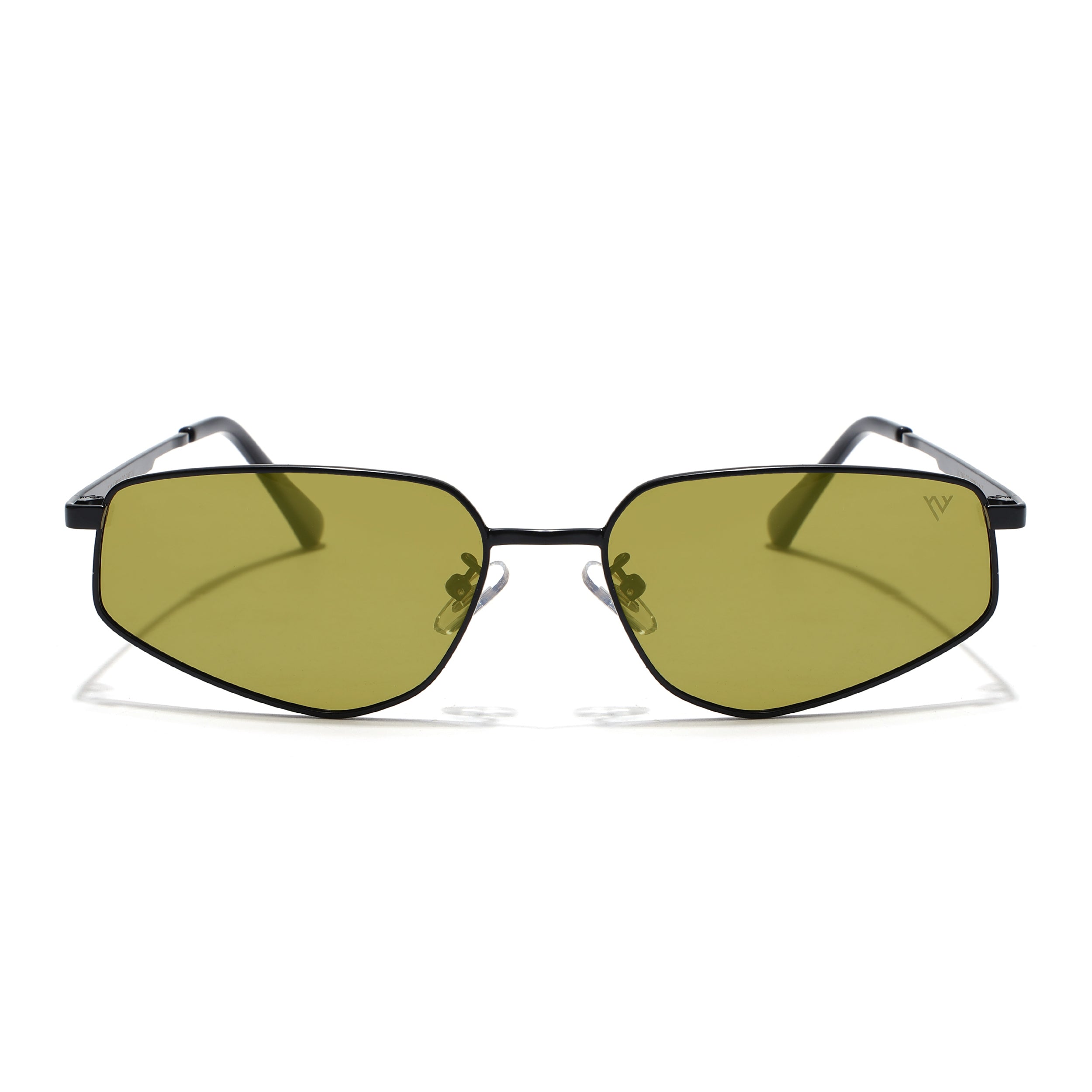 Claw | Olive GreenRectangle Polarized Sunglasses | Black Frame - PMG7644)