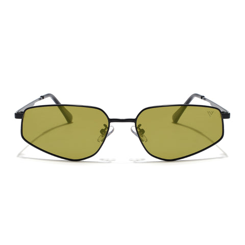 Claw | Olive GreenRectangle Polarized Sunglasses | Black Frame - PMG7644)