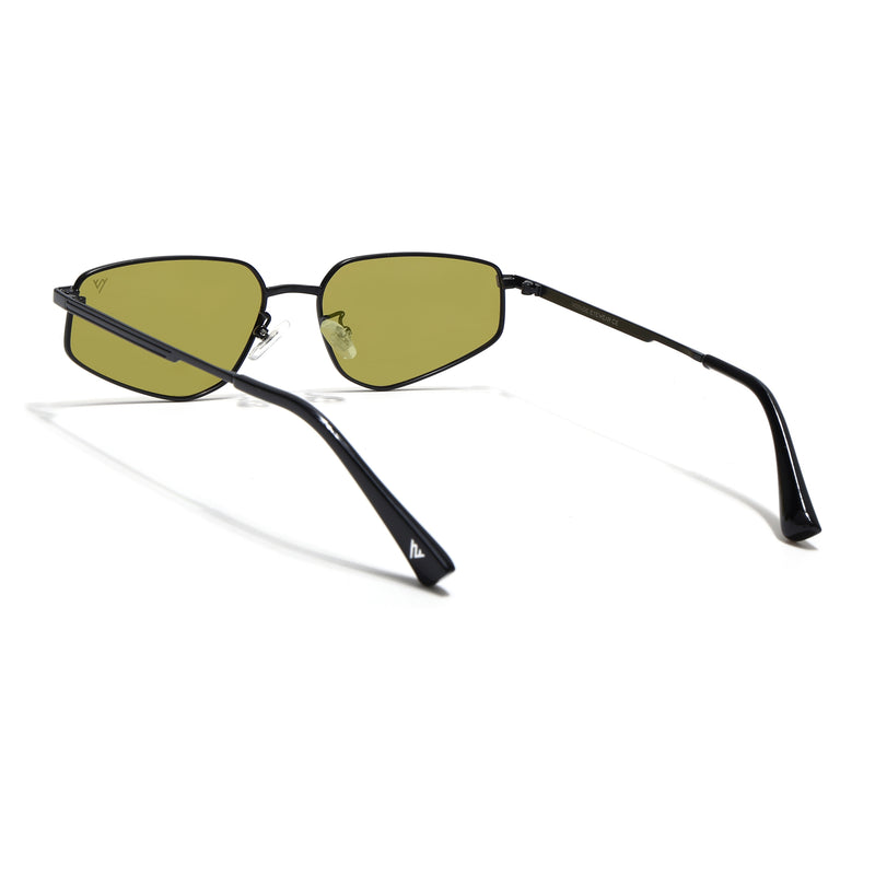 Claw | Olive GreenRectangle Polarized Sunglasses | Black Frame - PMG7644)
