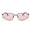 Claw | Smoke Rose  Rectangle Polarized Sunglasses | Black Frame - PMG7645)