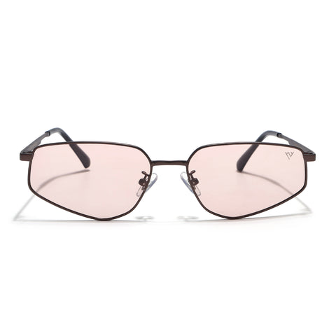 Claw | Brown Rectangle Polarized Sunglasses|  Brown Frame - PMG7646)